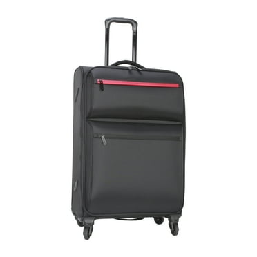 Protege Trulite 26" Lightweight Check Luggage Black, 26" x 9.5" x 17", 7.4lbs