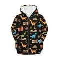 thumbnail image 5 of Chaqlin Books Cartoon Dinosaur Kids Zip Up Hoodie with Pockets Long Sleeve Soft Comfy Casual Outerwear for School Travel Size 13-14, 5 of 7