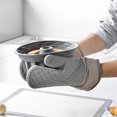 thumbnail image 2 of Silicone Oven Mitts and Pot Holder, Three Piece Set, Heavy Duty Oven Mitts, 2 of 5