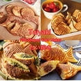 thumbnail image 2 of Yosoo Taiyaki Pan, MáQuina Para Hacer Gofres En Forma De Pez MáQuina Antiadherente Para Pasteles Bandeja Para Hornear Con 2 Lados Molde Para Hornear De AleacióN De Aluminio Para Pescado, 2 of 5