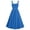 Blue Halloween Costumes for Women, variant on QATAINLAV Women's Halloween Dress Sleeveless Square Neck A Line Dresses Corset Gothic Renaissance Costume