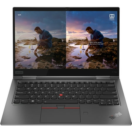 Lenovo ThinkPad 14" Touchscreen 2-in-1 Laptop, Intel Core i7 i7-10610U, 16GB RAM, 1TB SSD, Windows 10 Pro, Iron Gray, 20UB003PUS