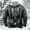 Grey, variant on KANG European Norse Mythology Hooded Retro Casual Printed Hooded Sweatshirt