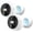 White 2 piece, variant on Geeni Perch 3MP Smart Magnetic Battery Outdoor Camera - 2K HD IP66 Geeni WiFi Camera, Color Night Vision, LED Spotlight, 2-Way Audio, 2-Pack