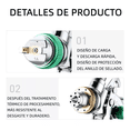 thumbnail image 4 of Pistola Gravedad Pintura Automotriz De 600ml 1,4/1,7/2,0 Mm Plata/Verde, 4 of 5