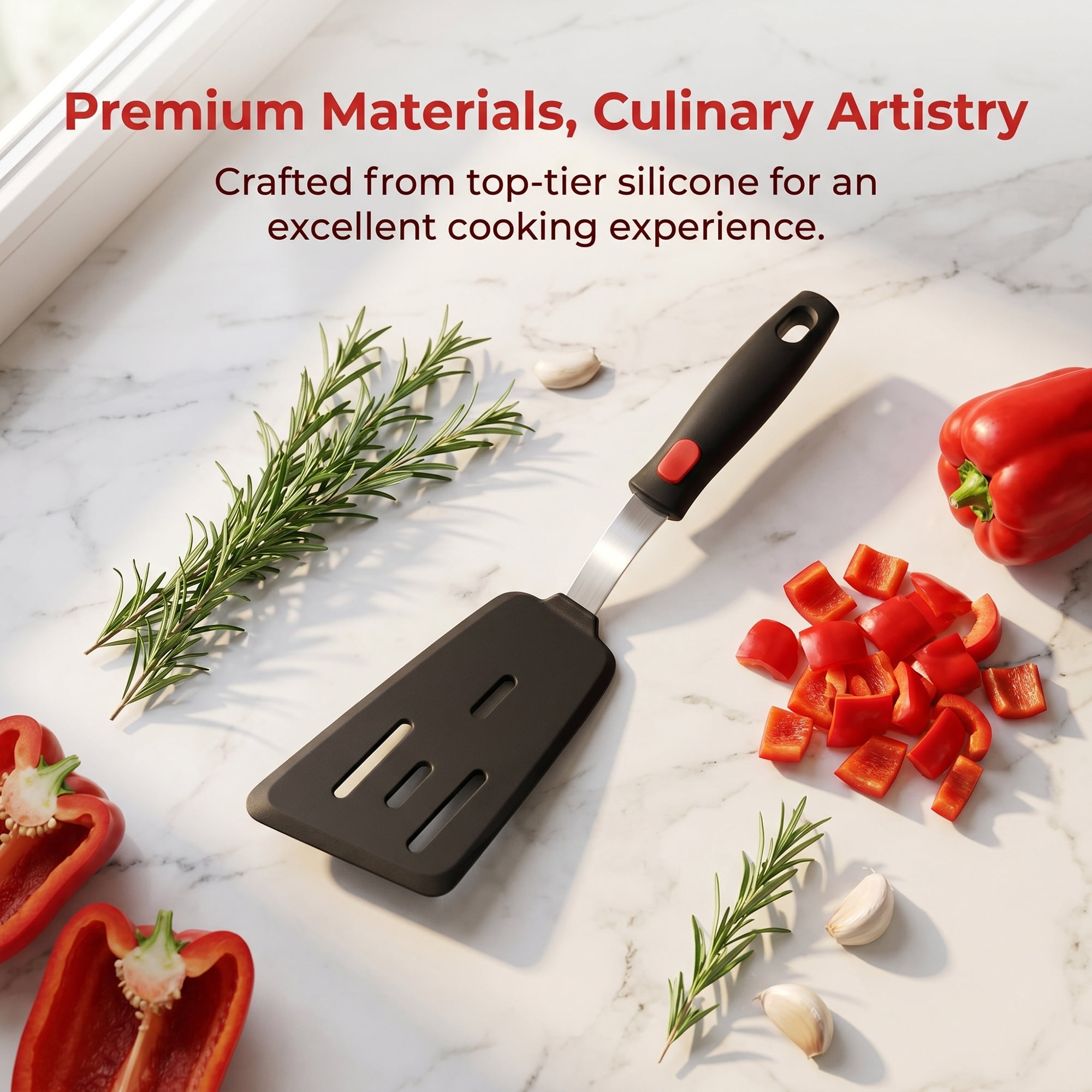 Unique Bargains Heat-Resistant Dishwasher Safe Spatula Black-Missed Scoop 12.8" x 3.3"
