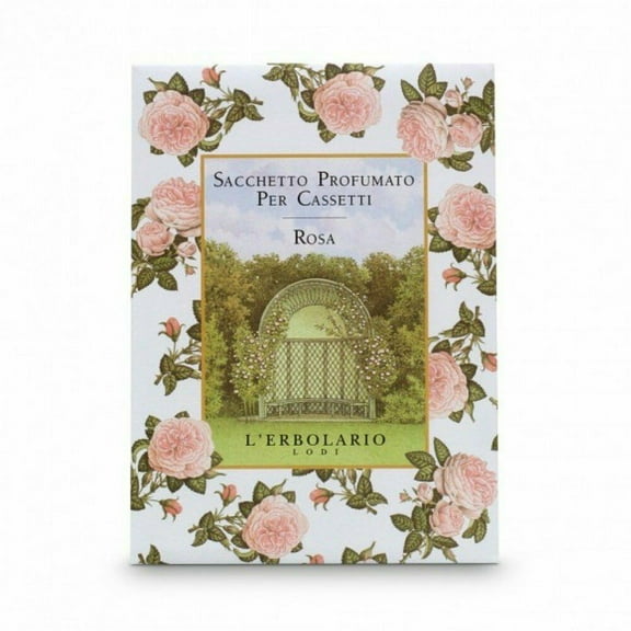 L'Erbolario Fragrant Bag for Drawers Scent Rose 4 Sachet Pack