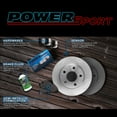 thumbnail image 6 of Power Sport Rear Brakes and Rotors Kit |Rear Brake Pads| Brake Rotors and Pads| Semi-Metallic Brake Pads and Rotors| Hardware Kit and Sensor Wire BLB1.32005.53, 6 of 6