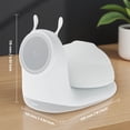 thumbnail image 6 of Charging Station, Wireless Charger, for iPhone 17 16 15 14 13 12, Desktop Nightstand, Detachable LED Lamp Bedside, Cordless Light, Snail-Shaped(White), 6 of 13