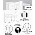 thumbnail image 2 of LANMOK Over The Door Hanger Rack with 5 Hooks White Decorative Metal Door Hooks Hanger Holder for Home Office Kitchen Use Coat Hook Rack, 2 of 5