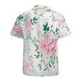 thumbnail image 3 of High Quality Hawaiian Shirts for Men Short Sleeve Aloha Beach Shirt Floral Summer Casual Button Down Shirts Blouses BNKW89, 3 of 7