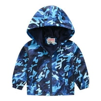 Hicidod Toddler Jackets Boys Toddler Rain Jacket Boys Girls Cute Cartoon Print Zip Jacket Hooded Lightweight Kids Raincoats Windbreaker Waterproof Outwear