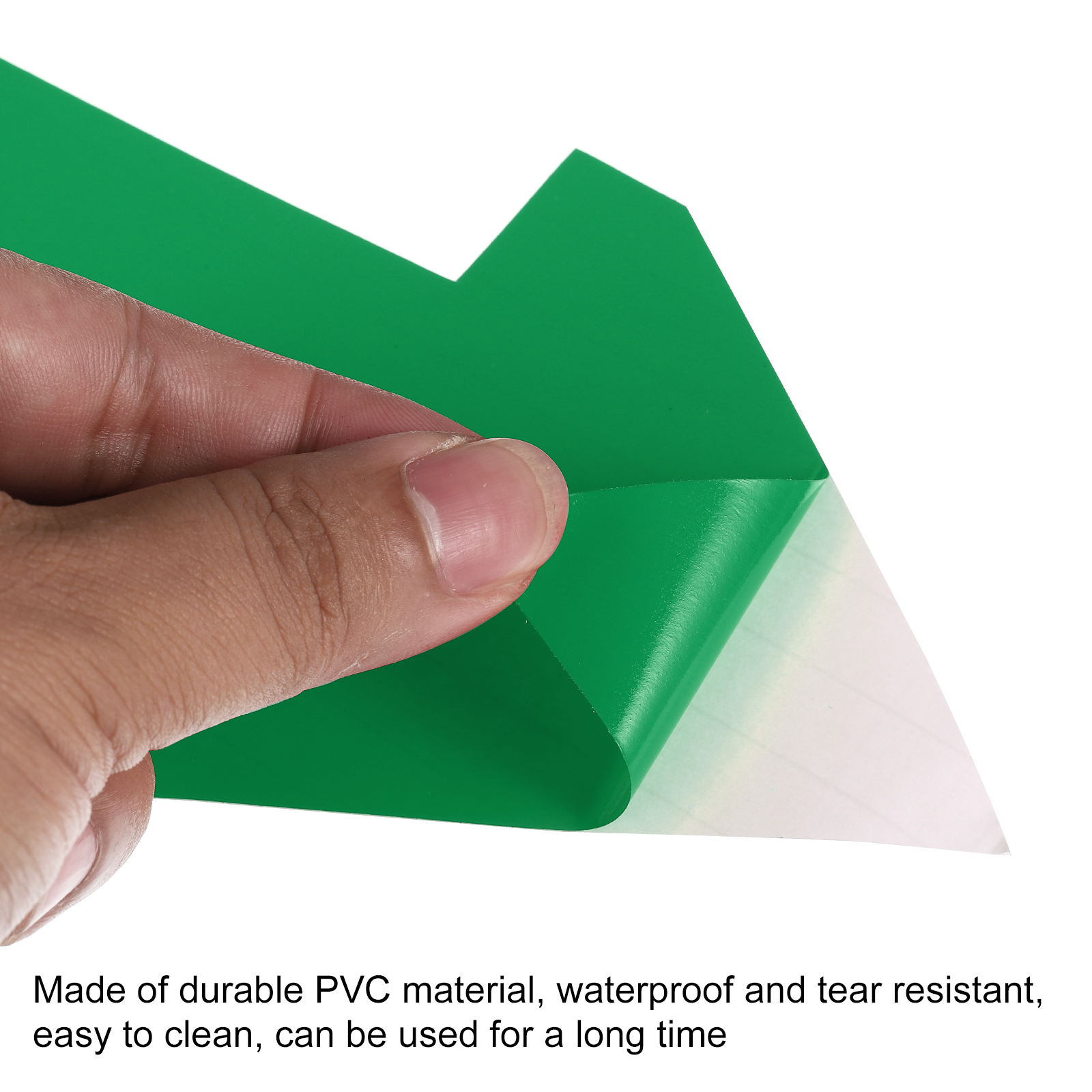 Unique Bargains Arrow Sticker Removable Self Adhesive Waterproof Floor Decal Green