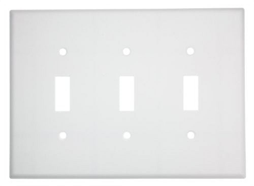 Leviton 80511-W 3-Gang Toggle Device Switch Wallplate, Midway Size, White - image 2 of 3