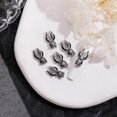 20/10pcs Alloy Nail Charms Chrome Skeleton Cross Heart Spider Nail