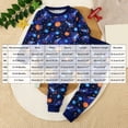 thumbnail image 4 of Duqingm Toddler Baby Boy Clothes Outfit Long Sleeve Tops+Pants 2PCS Fall Winter Pullover Sweatshirts Sets (Blue,2-3 Years), 4 of 4