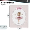 thumbnail image 4 of Stupell Industries Cottage Dancing Pink Ballerina Canvas Art, 36 x 48, by Christine Simpson Art, 4 of 8