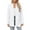 White, variant on Womens Cardigan Solid Casual With A Front Pocket Long Sleeved Loose And Thin Design Outfits Clothes