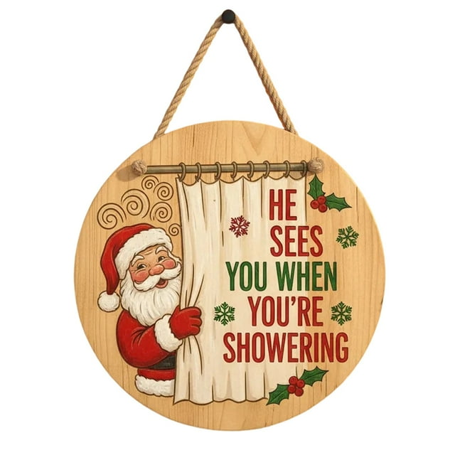 Hearth & Gear Door Hanging With Designs Ideal For Durable And Versatile Welcome Sign For Indoor And Outdoor Use Seasonal Home Small Wall Decorations for Living Room Front Door Christmas Decorations