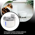 thumbnail image 4 of Greeniant Fuente de agua Suministros para mascotas Bebedero para gatos de 2L Sensor inalámbrico recargable Tazón para beber de operación simple Suministros para perros Gris Greeniant PT005024-03B, 4 of 6