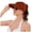 Coffee, variant on Women's Ruched Open-Top Ponytail Visor Hat, UPF 50+ Wide Curved Brim Sun Hat for Vacation Outfits, Beach Travel & Outdoor Summer Daily Wear Coffee One Size