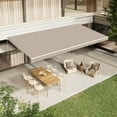 thumbnail image 6 of U-MAX 14x10FT Retractable Awning Replacement, Outdoor Sunshade Canopy Cover (No Frame), UV-Resistant & Easy Clean, 280g/m² Polyester, Beige, 6 of 7