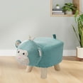 thumbnail image 1 of Footrest Ottoman Cartoon Animal Footstool for Bedroom, Guest Room, Playroom, 1 of 8