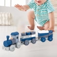 thumbnail image 1 of Tren apilable de madera para , clasificador de formas, rompecabezas para tirar, juguetes educativos preescolares, juguetes de construcción CUTICAT Tren de apilamiento, 1 of 8
