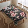 thumbnail image 2 of Pioneer Flower Floral Print Pattern Rectangle Tablecloth 60"x84",Waterproof Polyester Rectangle Table Cloth, Wipeable Spillproof Polyester Tablecloth for Dining, Camping, Indoor and Outdoor, 2 of 5