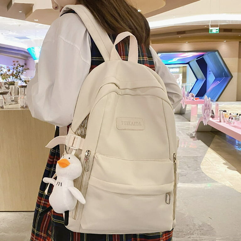 Female Kawaii College Backpack Women Nylon School Bag Girl Travel