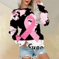 thumbnail image 2 of Bovemsi Womens Sweatshirts Love & Strength: Women's Breast Cancer Support Sweatshirt Graphic Sweatshirts, 2 of 5