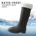 thumbnail image 3 of Oyedens Winter Knee High Rain Boots for Women Lining Thermal Tall Rainboots Non Slip Work Boots, 3 of 6