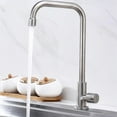 thumbnail image 2 of 1x 304 Stainless Steel Kitchen Faucet Water Purifier Single Lever Hole Tap Cold Kitchen Water Tap Sink Mixer Rotate Touch Sensor, 2 of 7