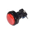 thumbnail image 4 of Botón de empuje para juegos de 46mm redondo, interruptor iluminado LED de 12V con microswitch para arcade, rojo, 2 piezas, 4 of 5