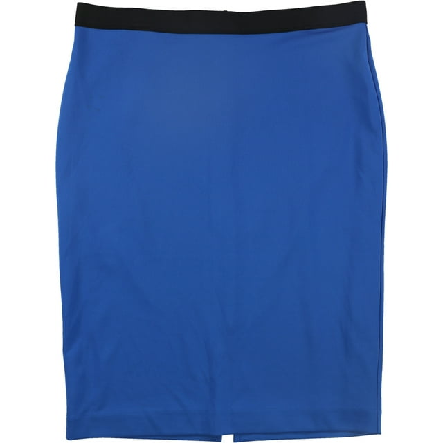Alfani Jupe Crayon de Plongée pour Femmes, Bleu, Grand