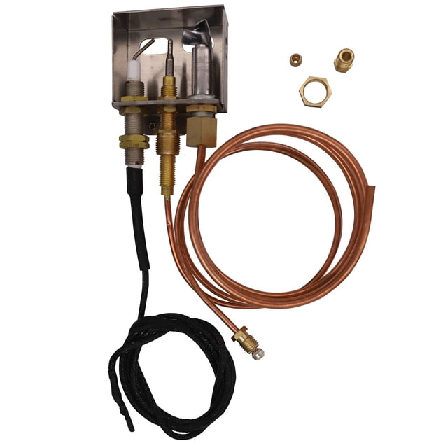 METER STAR Propane Gas Fire Pit Heater Replacement Parts Flame Pilot Burner Assembly Kit