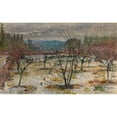 thumbnail image 2 of Gerhard Munthe 14x11 Black Ornate Wood Framed Double Matted Museum Art Print Titled: Early Spring (1922), 2 of 5