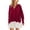 Red 1, variant on Kaemgyyd Women's Oversized Sweatshirt Dress Patchwork Long Sleeve V Neck Pullover Dress Casual Ruffle Hem Flowy Mini Dress