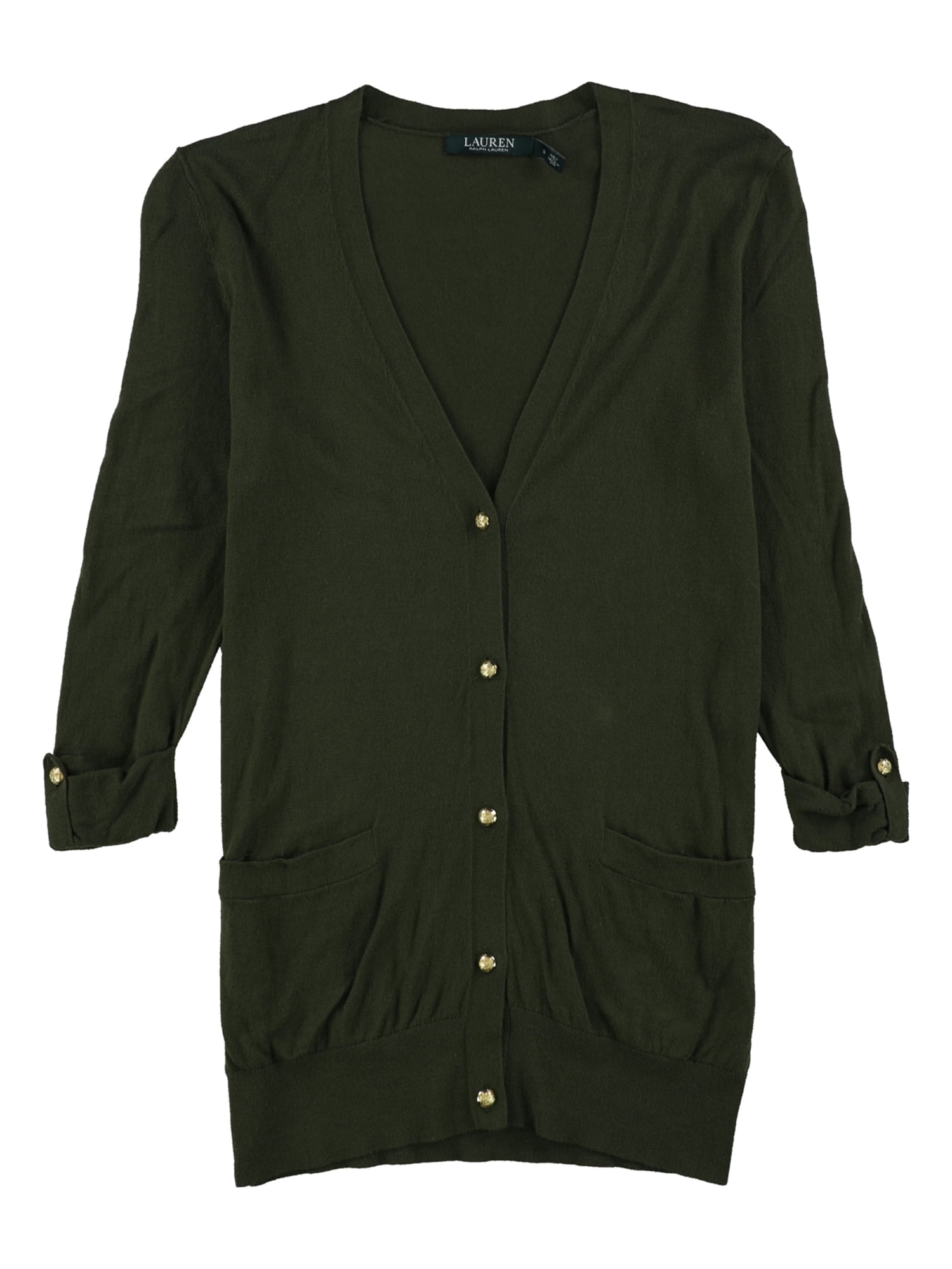 Ralph Lauren Womens Long Sleeve Cardigan Sweater green S Walmart Canada