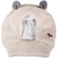 thumbnail image 2 of Gorro de punto para perro, pasamontañas de invierno con lindas orejas, adecuado para perros normales y grandes (aproximadamente de 30 a 50 kg), protege la cabeza de tu perro del frío invernal., 2 of 5