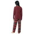 thumbnail image 2 of Fruit of the Loom Women's Beyond Soft Long Sleeve Top & Fleece Bottom Pajama Set, Sizes S-4X, 2 of 6