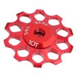 thumbnail image 3 of Guide Wheel Aluminum Alloy, Smooth Rotation Lightweight 10T Guide Wheel  Corrosion Resistant Rust Resistant with Reducing Sleeve for Cycling, 3 of 7