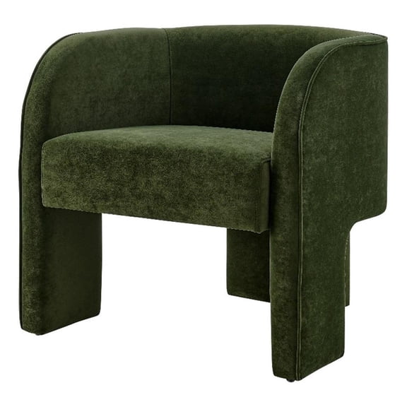 NPD Furniture Matteo Velvet Accent Arm Chair in Dainty Green