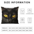 thumbnail image 5 of SHANXI  Throw Pillow Covers Cute Yellow-Eyed cat on a White Background Square Pillowcases for Home Decor Sofa Car Bedroom Pillow case 18x18in, 5 of 5