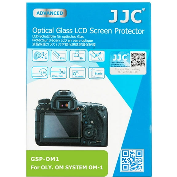 JJC GSP-OM1 Optical GLASS LCD Screen Protector For Olympus OM-1 OM1 camera