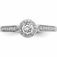 thumbnail image 4 of 14K White Gold Semi-Mount Diamond Engagement Ring (Size 7) Made In India -Jewelry By Sweet Pea, 4 of 10