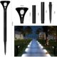 thumbnail image 2 of Luz solar para exteriores con sensor de movimiento impermeable, luces solares inalámbricas regulables, luz de seguridad para exteriores, foco solar LED, 2 piezas, blanco cálido para G, 2 of 5