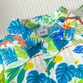 thumbnail image 7 of Gubotare Boys Hawaiian Outfit Toddler Summer Outfit Toddler Baby Boy Print Short Sleeve Button Down Shirt Shorts Set Boy Clothes 2Pcs Set (Light Blue,Size 9-12 Months), 7 of 7