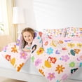 thumbnail image 3 of Feelyou Cute Princess Bedding Comforter Set 7pcs, Groovy Floral King Bedding Sets, 3 of 7