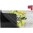 thumbnail image 6 of Wooden Wreath Lemon Leaves Magnetic Mailbox Cover Mailbox Wraps Post Classic Monogram Letter Box Cover Mailwraps Standard Size 25.5" X 21, 6 of 6